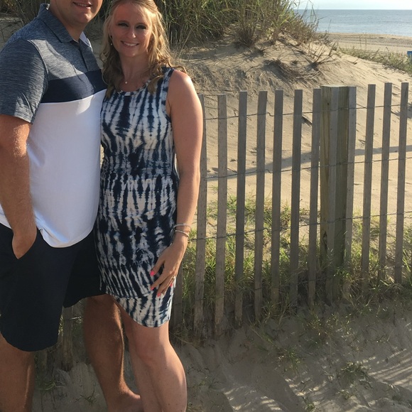 Blue patterned dress - Picture 4 of 4